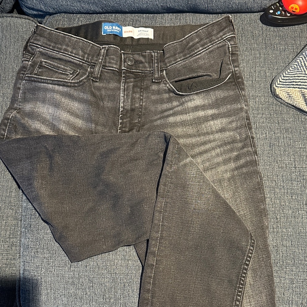 Old Navy Men's Dark Gray Slim Jeans